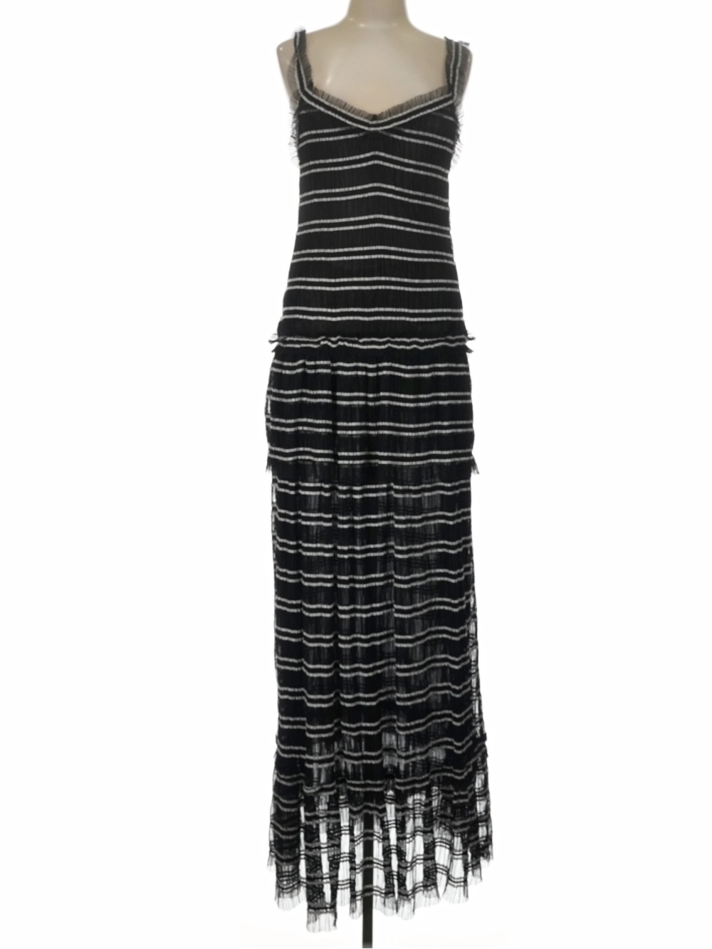 NWT Leon Max Striped Maxi Dress